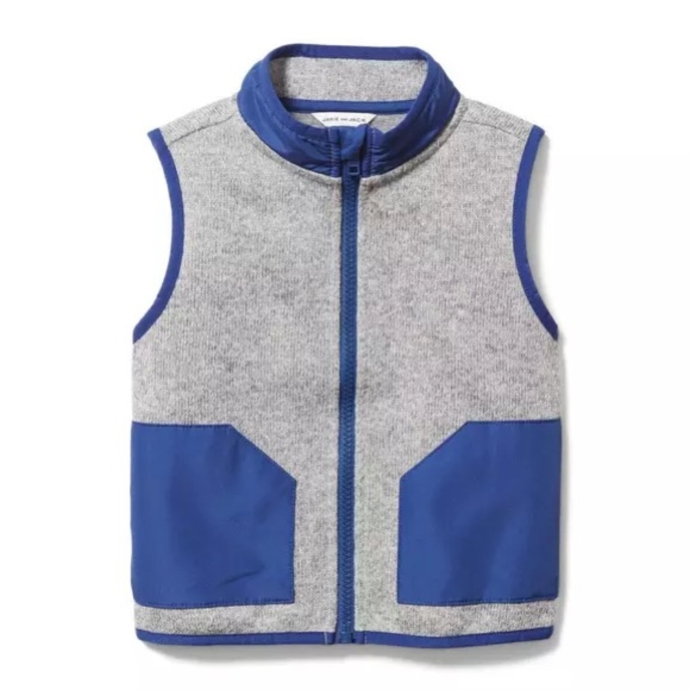 Colorblocked Fleece Vest